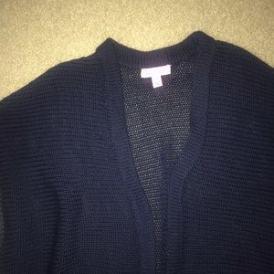 Navy Lily Pulitzer fringe cardigan